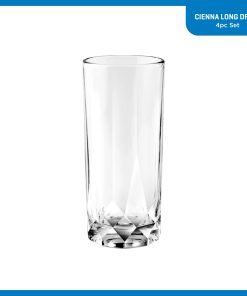 Alternative view of Corelle Premium Ocean Glass Cienna Long Drink Glasses (4-Pieces), 14.5-ounce, dishwasher Safe