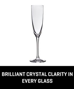 Alternative view of Corelle Premium Lucaris Tokyo Temptation Champagne Glasses (4-Pieces), 5-ounce, Dishwasher Safe, Lead-free Crystalline