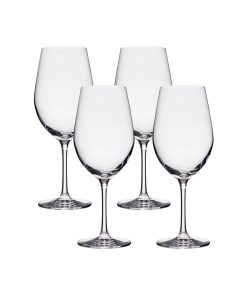 Corelle Premium Lucaris Tokyo Temptation Cabernet Glasses (4-Pieces), 16-ounce, Dishwasher Safe, Lead-free Crystalline