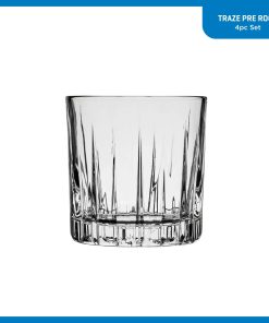 Alternative view of Corelle Premium Ocean Glass Traze PRE Rocks Glasses (4-Pieces), 12-ounce, Dishwasher Safe