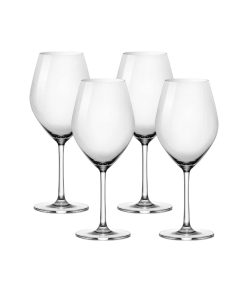 Corelle Premium Ocean Glass Sondria Red Wine Glasses (4-pieces), 20-ounce, Dishwasher Safe