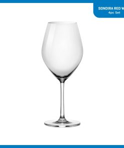 Alternative view of Corelle Premium Ocean Glass Sondria Red Wine Glasses (4-pieces), 20-ounce, Dishwasher Safe