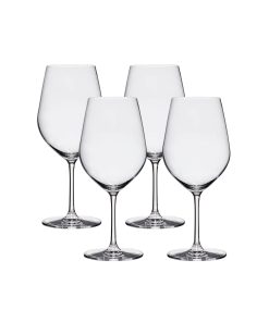 Corelle Premium Lucaris Tokyo Temptation Bordeaux Glasses (4-Pieces), 21-ounce, Dishwasher Safe, Lead-free Crystalline