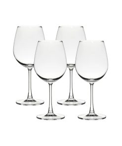 Corelle Premium Ocean Glass Matera Red Wine Glasses (4-Pieces), 20-ounce, dishwasher safe