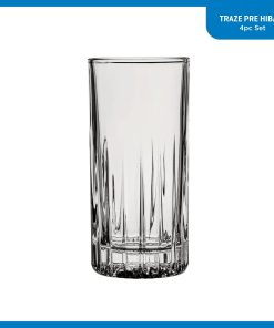 Alternative view of Corelle Premium Ocean Glass Traze PRE Highball Glasses (4-Pieces), 12-ounce, Dishwasher Safe