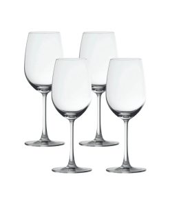 Corelle Premium Ocean Glass Matera White Wine Glasses (4-Pieces), 14-ounce, dishwasher safe